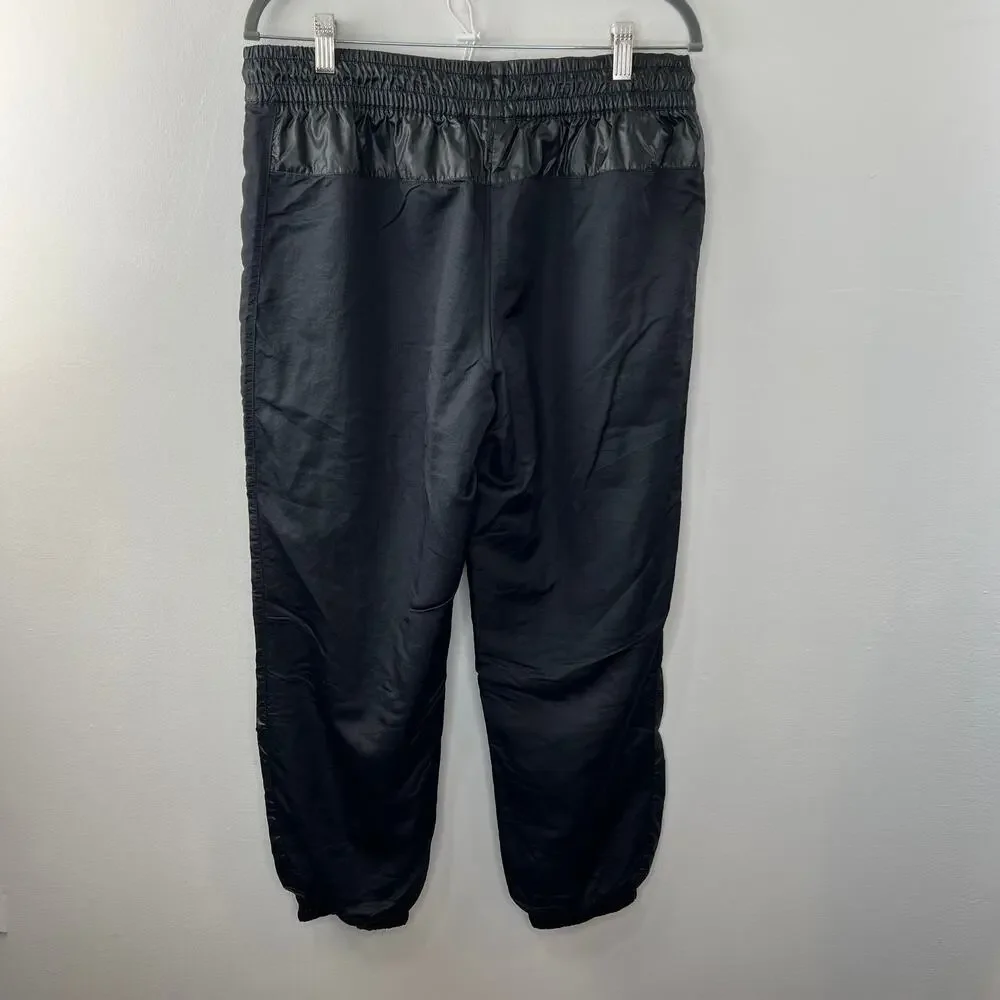 NIKE Sportswear Black Elastic Drawstring Waist Rebel Cargo Pants w/ Pockets Sz L